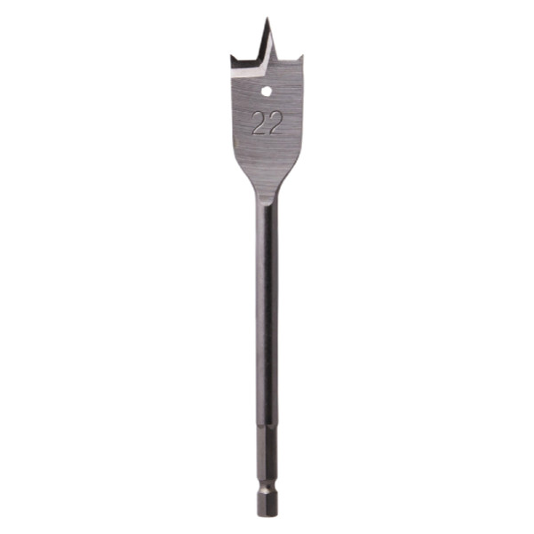 Makita E-17267 - 22 x 150mm 1/4"Hex Flat Wood Spade Bit Spade Bits Makita E-17267 - 22 x 150mm 1/4"Hex Flat Wood Spade Bit Spade Bits